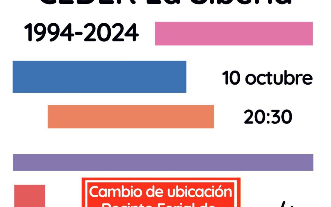XXX Aniversario CEDER La Siberia 1994-2024